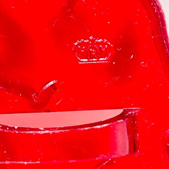 Vintage Red Plastic Nativity Scene Joseph Cookie Cutter By HRM Made In USA - Picture 2 of 5